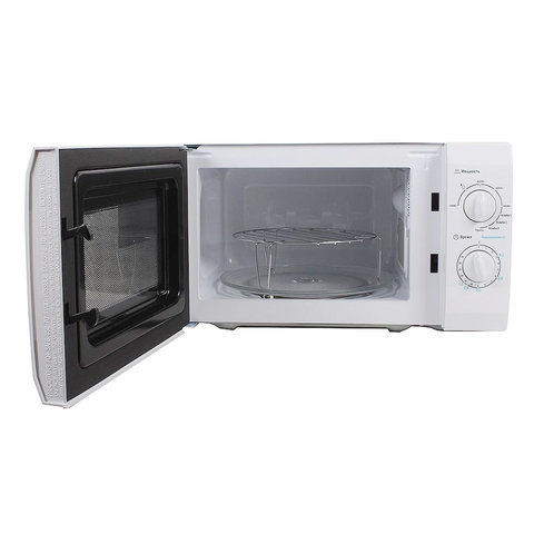 Микроволновая печь MIDEA MG820CFB-W, объем 20 л, мощность 800/1000 Вт, механическое управление, гриль, белая
