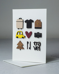 Открытка «С любовью к путешествиям!», 10,5×14,7 см, Беларусь