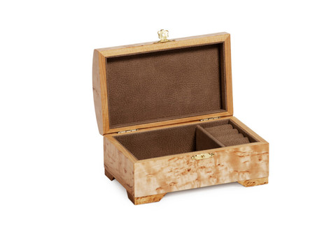 Шкатулка ювелирная из карельской березы Сундучок