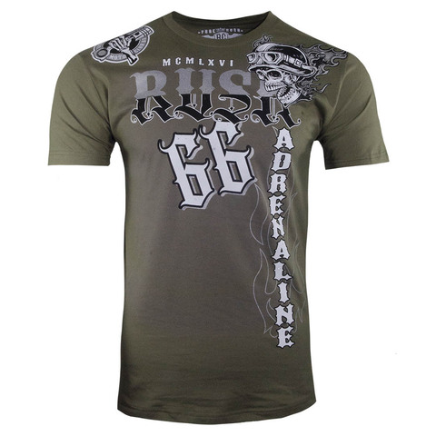 Футболка ADRENALINE Military Green Rush Couture. Made in USA