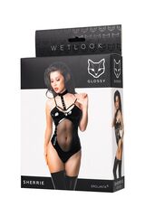 Боди Glossy Sherrie из wetlook-материала - 