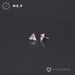 Cubic Zirconia Triangle Pink