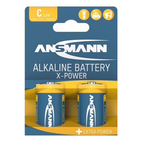Батарейка X-POWER С/ANSMANN 1.5V - 2шт