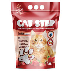 CAT STEP Arctic Strawberry наполнитель впитывающий силикагелевый 3,8 л