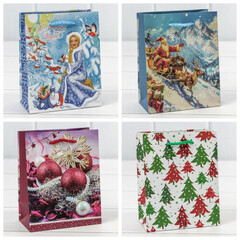 
          Пакет подарочный 12 х 15 х 6.7 см Набор 4 шт "Микс" (Микс)