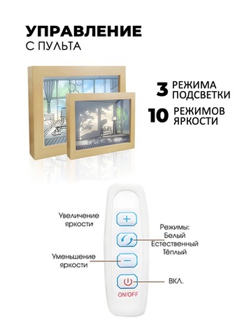 Картинка картина Skully Picture frame lamp dog - 4