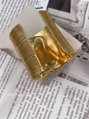 Браслет Скиап. Золотистый широкий 