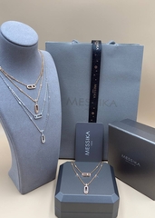 Двойное колье Messika в обсыпке VGOLD с двигающимися цирконами