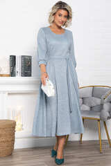 Платье трикотажное Ирина НЬЮ (голубой меланж) П15027-9М LT Collection