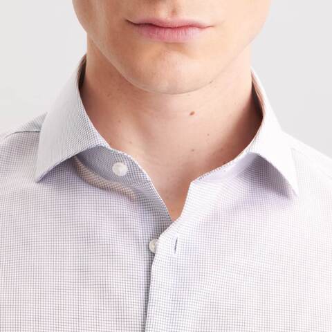 Сорочка мужская Seidensticker Slim Fit 01.845342-16 в синюю микроклеточку