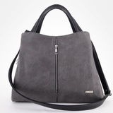 Сумка Саломея 373 македония серый + черный