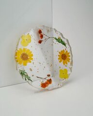 Палитра Flowers прозрачная с сухоцветами в ассорт.