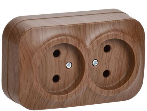 GLORY Роз. 2-я без з/к/ш о/у 10А РС22-2-ХД дуб IEK