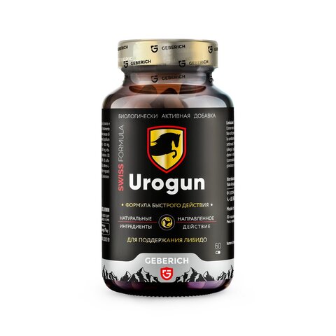 Урогун — мужской комплекс (9 компонентов), 60 капсул