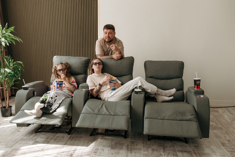 Кресло реклайнер для кинотеатра двухмоторное