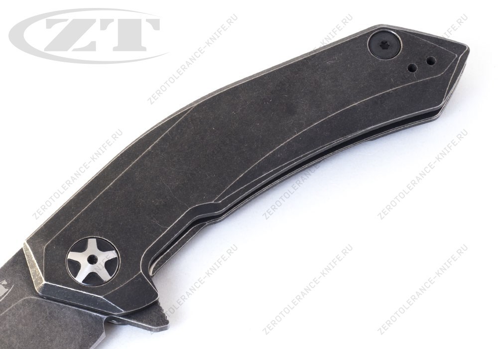 Нож Zero Tolerance 0095BW smooth handle - фотография 