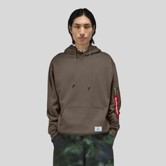 Толстовка Alpha Industries Utility Pocket Hoodie Espresso (Темно-коричневый)