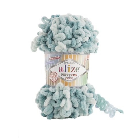 Пряжа Alize Puffy Fine Color цвет 6064