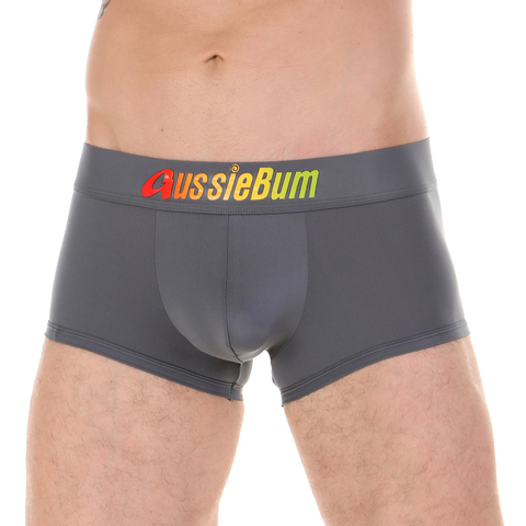 Мужские трусы боксеры серые AussieBum