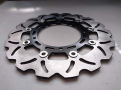 Диск тормозной передний на Yamaha YZF R6 / FZ8ABS / YZFR1 / XT Z TENERE ABS, черный лепестковый