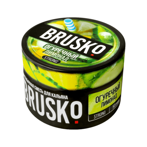 Бестабачная смесь для кальяна BRUSKO 50г STRONG - Огуречный Лимонад