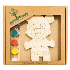 Развивающая игрушка"Мишка 2"с красками