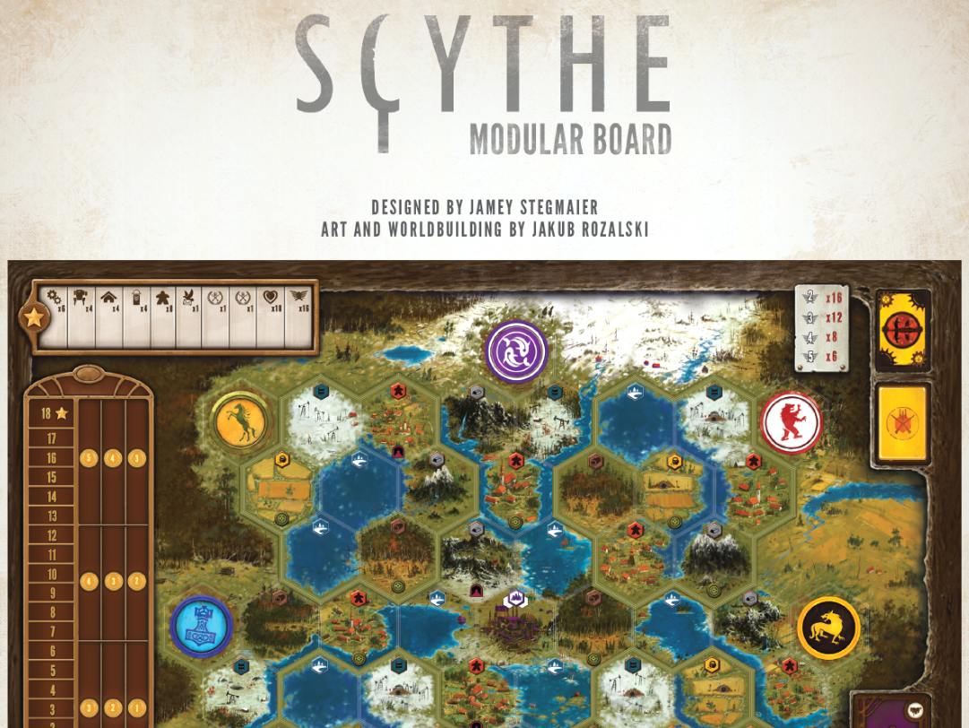 Купить Scythe. Modular Board / Серп. Модульное поле в интернет-магазине  bgames.ru. Бесплатная доставка. Скидки.