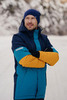 Удлиненный прогулочный зимний костюм Nordski Casual Dark Navy/Blue Premium мужской с лямками