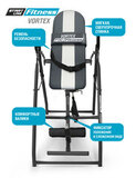 Инверсионный стол Vortex серо-серебристый с подушкой фото №3