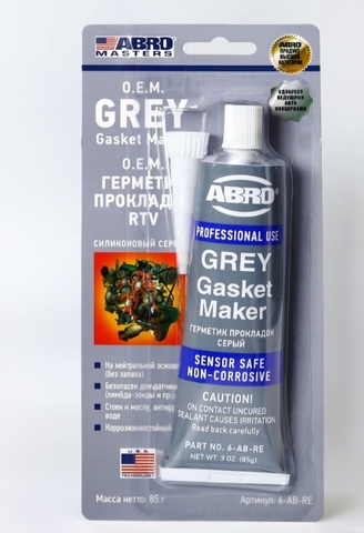 Герметик прокладок OEM (серый) ABRO MASTERS 6-AB-RE 85гр.