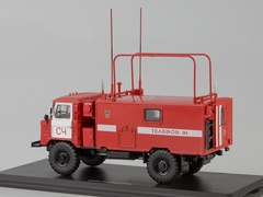 GAZ-66 KShM R-142N 66 Command-staff fire department 1:43 Start Scale Models (SSM)