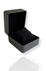77733- Подарочная коробка для упаковки часов/браслета черная, с черной подушкой