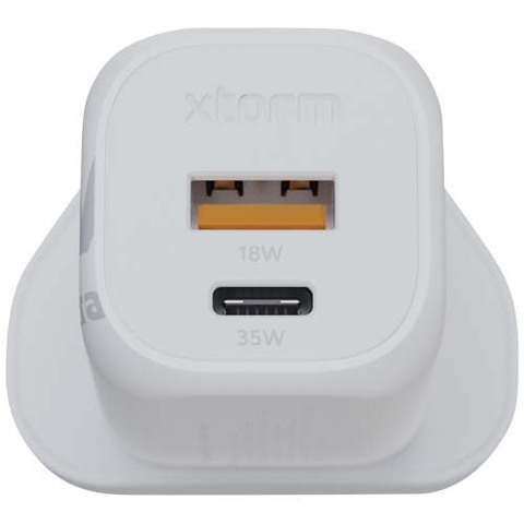Xtorm XEC035 GaN² Ultra сетевое зарядное устройство мощностью 35 Вт, вилка стандарта Великобритании