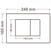 Abber AC0120MW Кнопка смыва, цвет: белый матовый