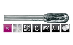 Бор-фреза твердосплавная C(WRC) 6,0x16x56x6мм HM ALU Ruko 116020A