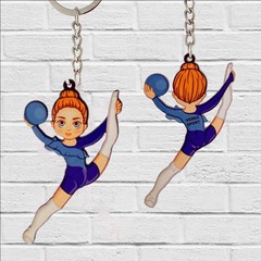 Брелок  гимнастка с мячом (VERBA SPORT)