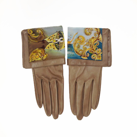 Кожаные перчатки Венецианские