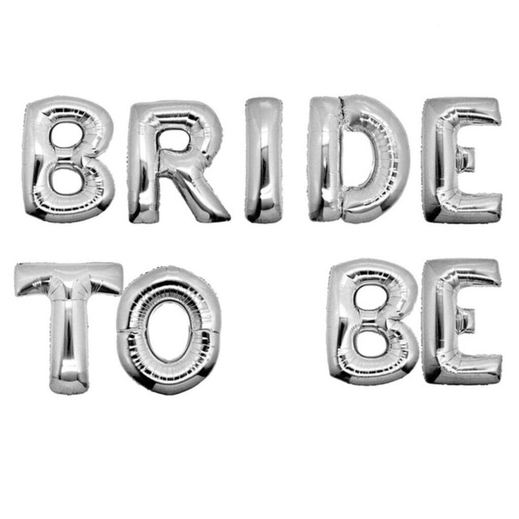 К Надпись, BRIDE TO BE (Будущая невеста), Серебро, 17