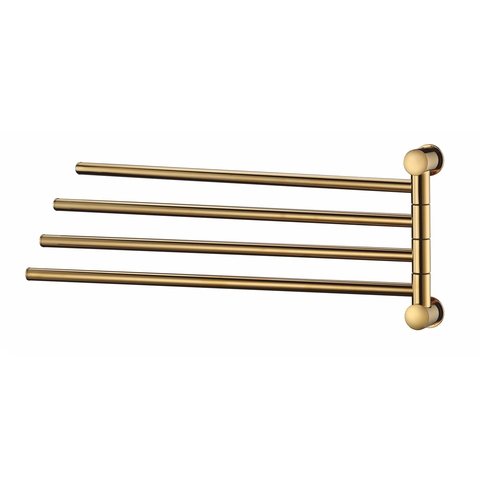 WasserKRAFT K-1034POLISHED GOLD Держатель полотенец четверной