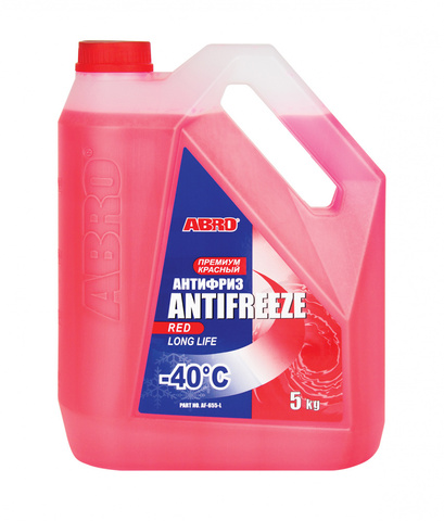 Антифриз ABRO красный 5кг AF-655-L