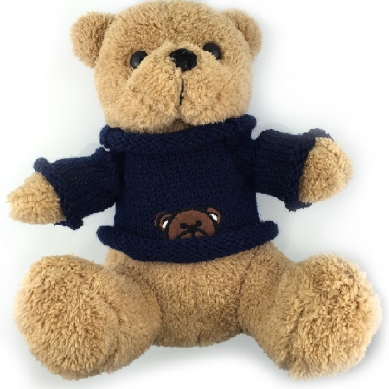 Teddy Bear Blue Sweater Plush