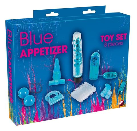 Голубой вибронабор из 8 предметов Blue Appetizer - Orion You2Toys 05922420000