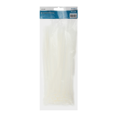 47-2-307 Хомуты нейлоновые, белые, 300х7,2мм 100шт. (РемоКолор)