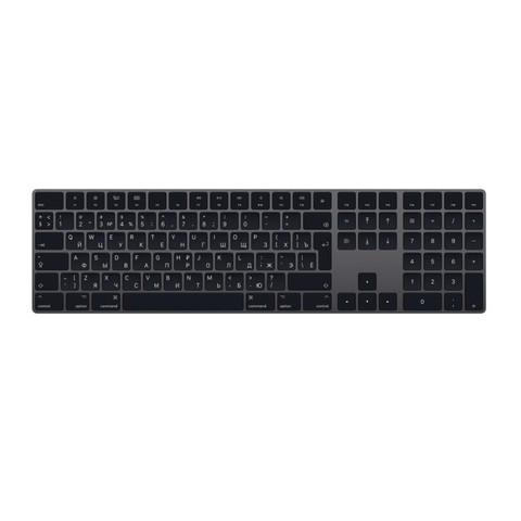 Клавиатура Apple Magic Keyboard с цифровой панелью, Space Gray (MRMH2RS/A)