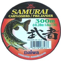 Рыболовная леска Daiwa Samurai Zander 500м 0,20мм (3,2кг) светло-зеленая