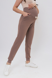Спортивные брюки для беременных 13641 мокко