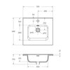 BelBagno BB500ETL Керамическая раковина, 510x465x175