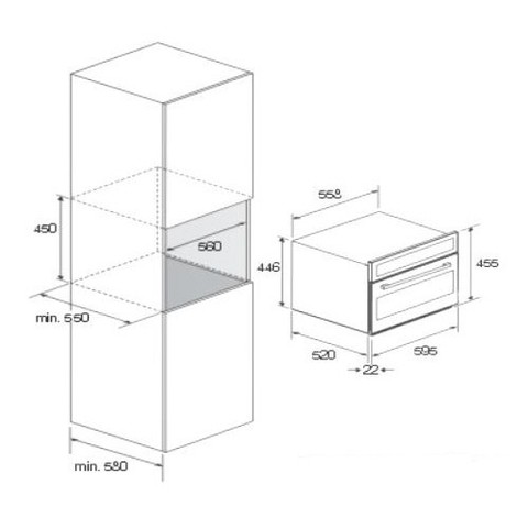 Микроволновая печь встраиваемая LOFRA FMRNM66ME