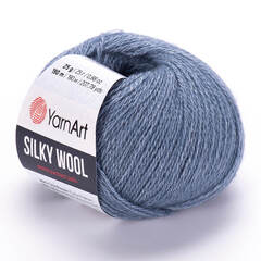 Пряжа Silky wool (Силки вул). Цвет: Джинсовый. Артикул:331