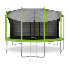 ARLAND Батут 16FT с внутренней страховочной сеткой и лестницей (Light green)